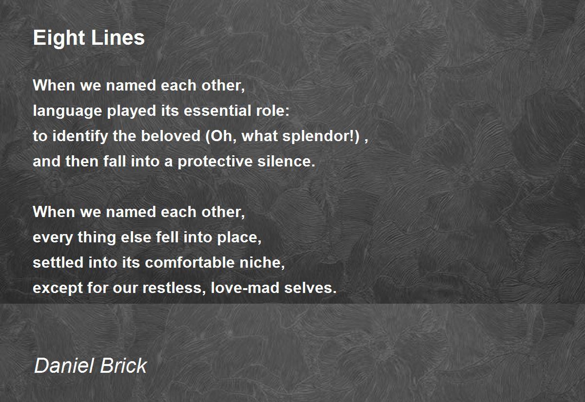 Understanding the Essence of an Eight-Line Poem